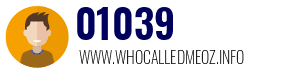Telephone number 01039 01039