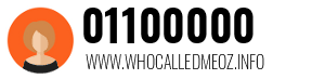 Telephone number 01100000 01100000