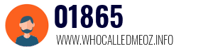Telephone number 01865 01865