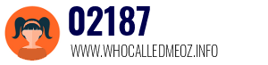 Telephone number 02187 02187