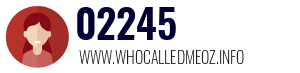 Telephone number 02245 02245