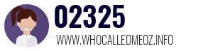 Telephone number 02325 02325
