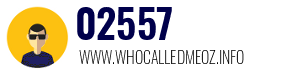 Telephone number 02557 02557