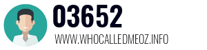 Telephone number 03652 03652