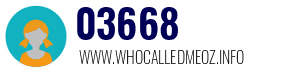 Telephone number 03668 03668