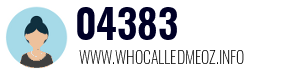 Telephone number 04383 04383