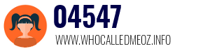Telephone number 04547 04547