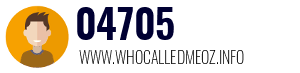 Telephone number 04705 04705