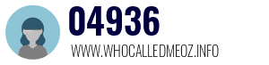 Telephone number 04936 04936