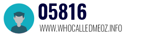 Telephone number 05816 05816