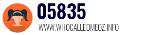 Telephone number 05835 05835