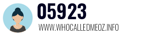 Telephone number 05923 05923