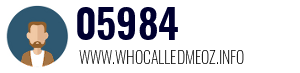 Telephone number 05984 05984