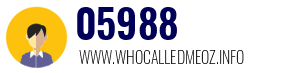 Telephone number 05988 05988