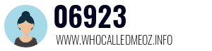 Telephone number 06923 06923