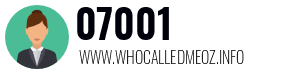 Telephone number 07001 07001
