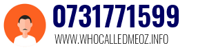 Telephone number 0731771599 0731771599