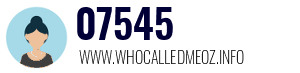 Telephone number 07545 07545