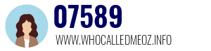 Telephone number 07589 07589