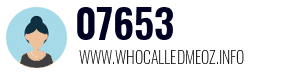 Telephone number 07653 07653