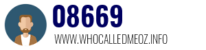 Telephone number 08669 08669